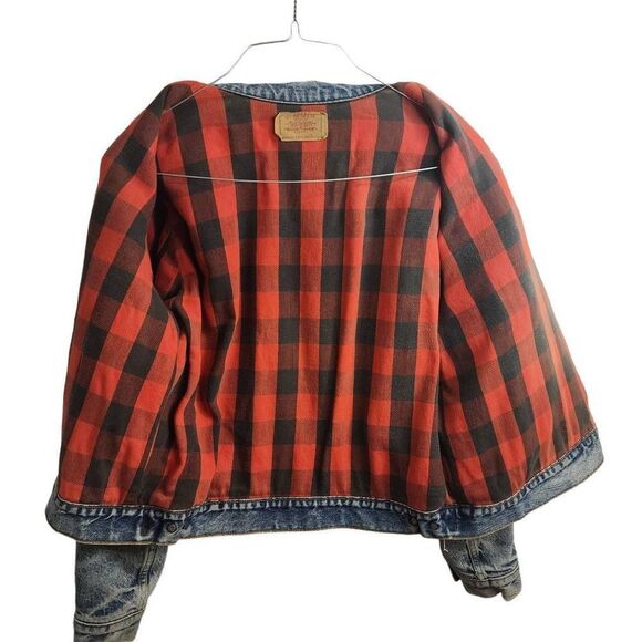 Vintage Levi's Aged Broken in Blanket Lined Dreamy Unisex Trucker Jacket 80s Siz - Picture 2 of 16